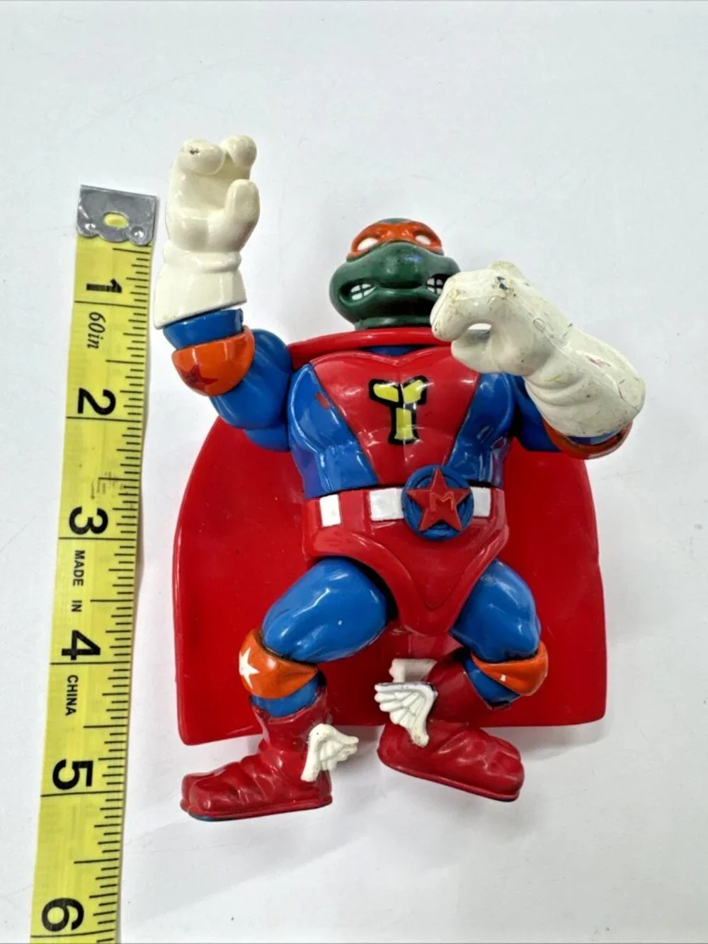 Vintage 1993 TMNT Sewer Heroes Super Mike Teenage Mutant Ninja Turtles Playmates